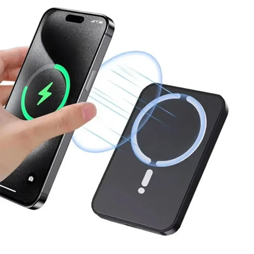 Magnetic wireless car phone charger and mount installed on a car air vent