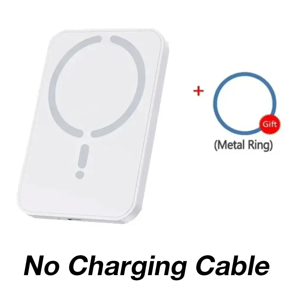 Phone snapped onto magnetic mount showing wireless charging in a car