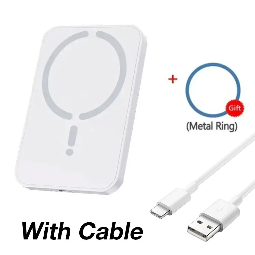Side view of magnetic wireless charger showing adjustable mount design
